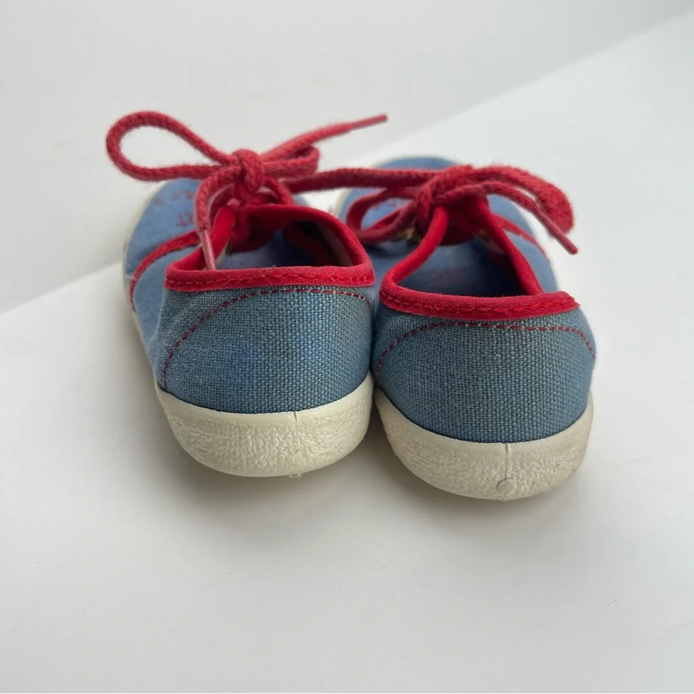 VTG 80s‎ Infant My First Sneakers Size 3 Retro Made in USA Rare Blue & Red